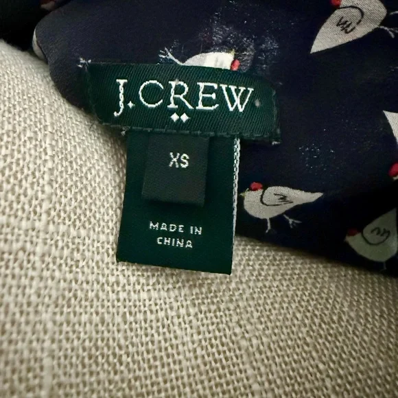 J. Crew French Hen Silk Blouse - Picture 9 of 11